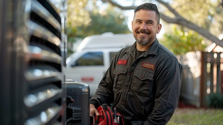 Platinum Air Conditioning HVAC Master at work